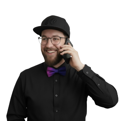 Philipp Flues am Telefon
